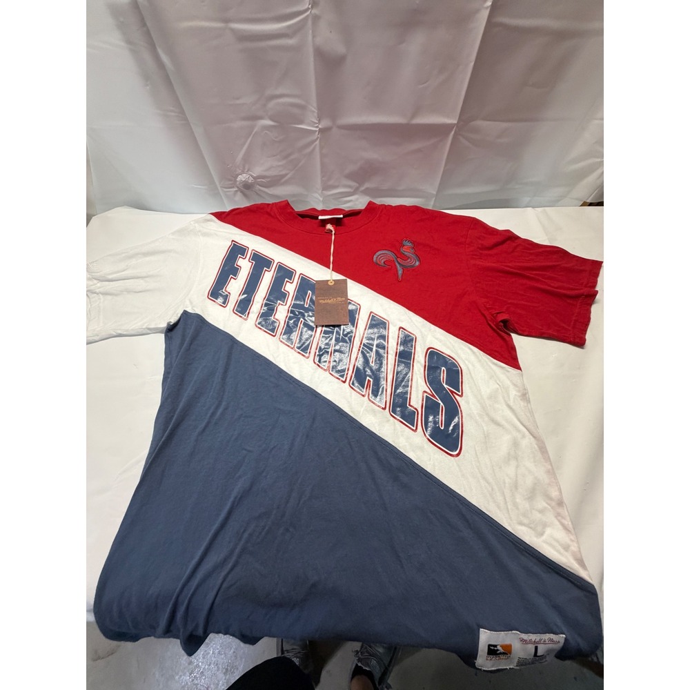Mitchell & Ness Overwatch League Paris Eternal T-Shirt Mens Large Red White Blue